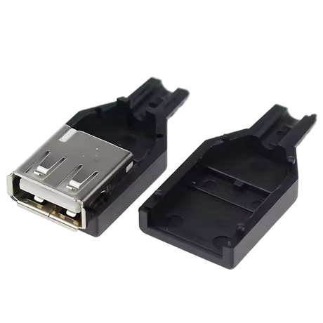 USB Type A Female 4 Pin DIY Connector Plug