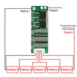 5S 15A Li-ion Battery BMS Wiring Diagram