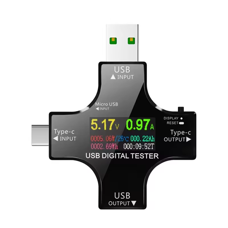 USB Tester - Inline Voltage & Current Meter Battery Tester