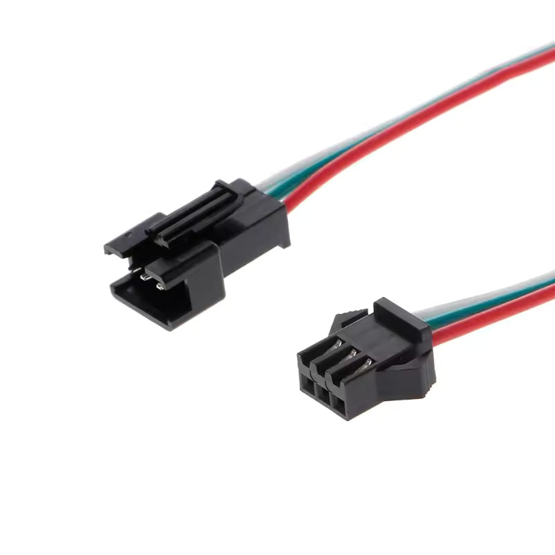 3-Pin JST SM Cable 22 AWG 15cm Male to Female for LED Strips