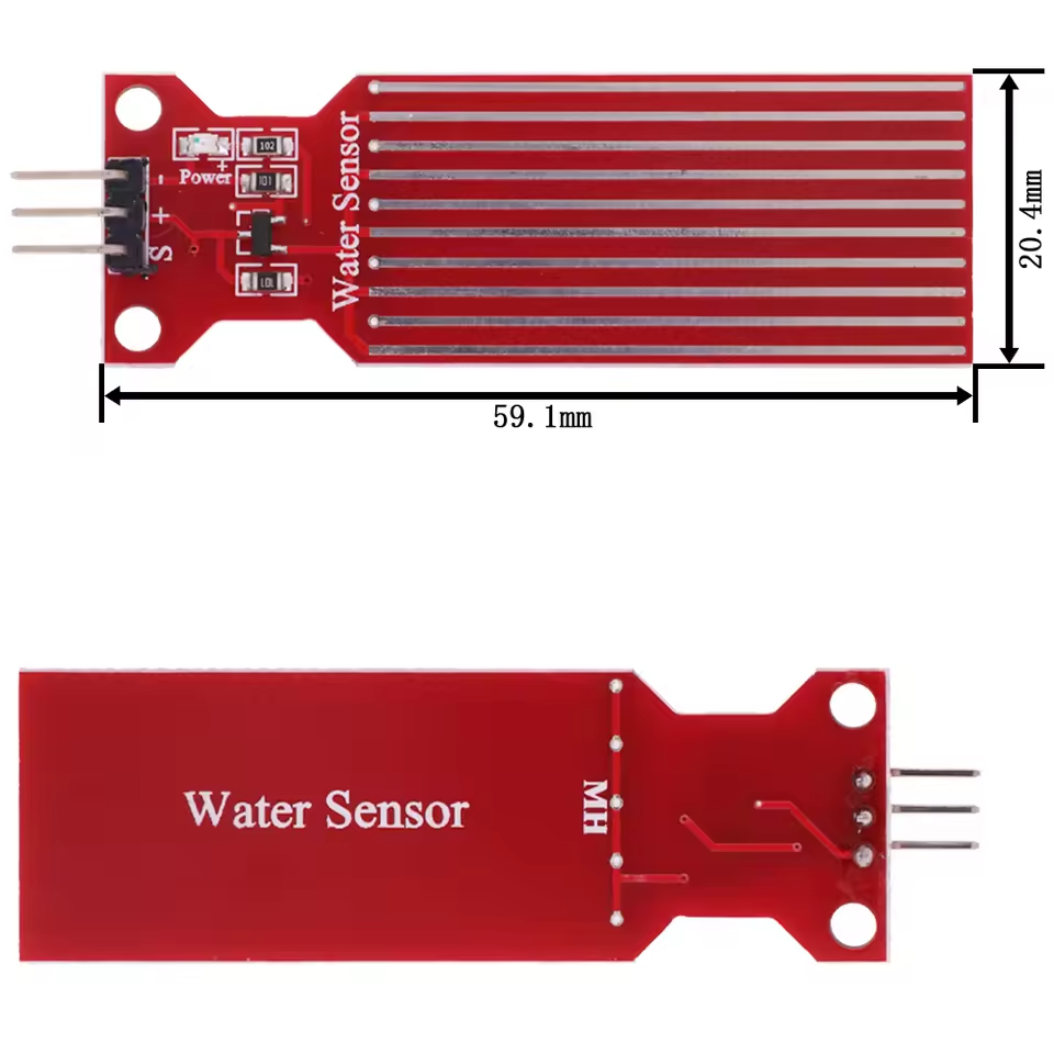 Rain Water Level Sensor Module For Arduino Dimensions