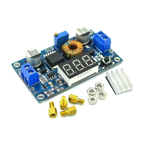 XL4015 5A Adjustable DC-DC Buck Converter Module with Voltmeter