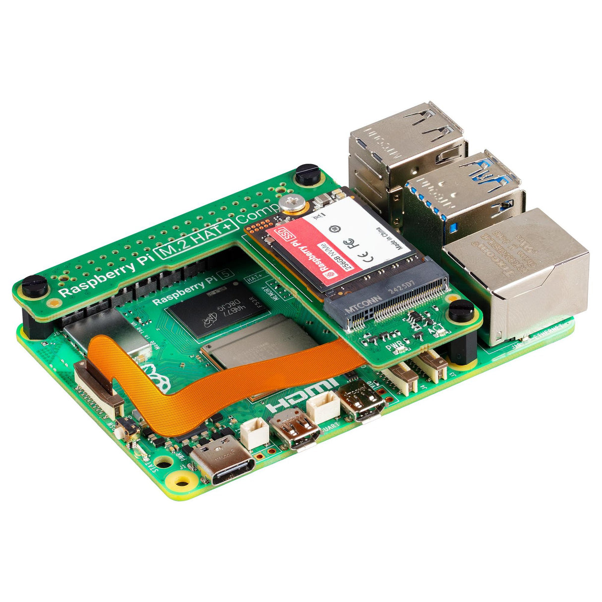 Raspberry Pi 5 M.2 HAT+ Compact