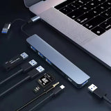 8-in-1 USB-C Hub Multiport Dock USB 3.0 SD TF Audio Adapter for Laptop PC
