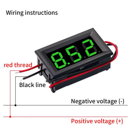 Red Green Blue DC 3-30V LED Voltmeter