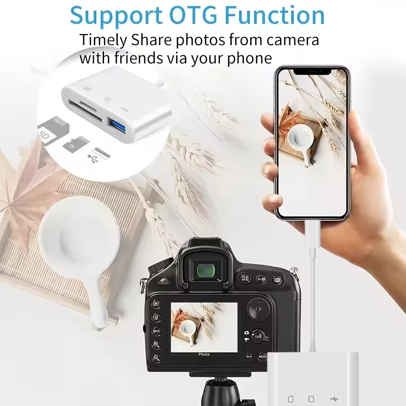 USB-C 3-in-1 Hub & Card Reader SD TF