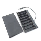 8 × AA Battery Holder Case With ON/ OFF Switch & 2.1mm DC Plug - 12V output