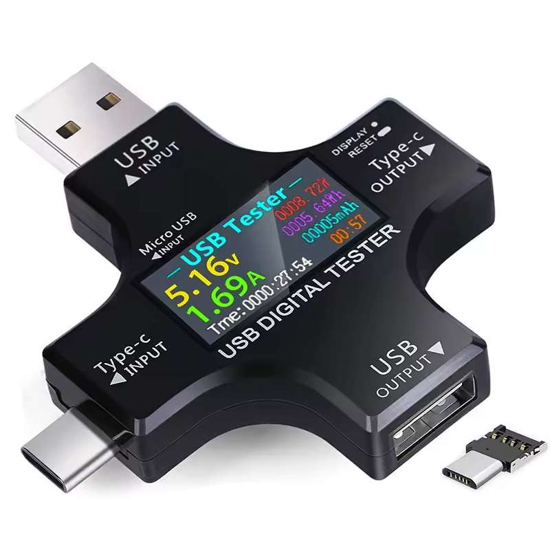 USB Tester - Inline Voltage & Current Meter Battery Tester