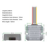 12V to 5V 5A DC-DC Buck Converter Voltage Reducer Dimensions