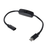 USB Type-C Male to Female ON/OFF Switch Power Control Cable
