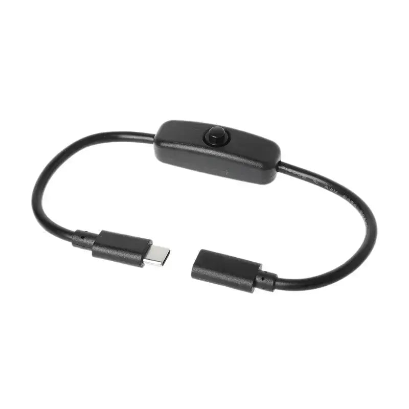 USB Type-C Male to Female ON/OFF Switch Power Control Cable