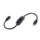 USB Type-C Male to Female ON/OFF Switch Power Control Cable