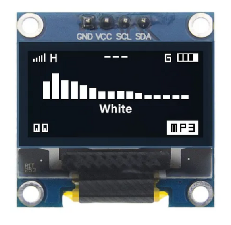 White OLED Display 0.96" 128x64 SSD1306