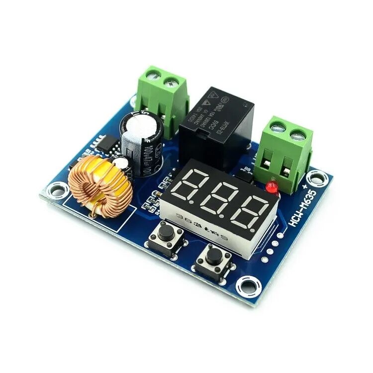 XH-M609 low voltage disconnect protection module, designed to protect batteries from over-discharge, supporting a 12-36V input range with adjustable cutoff settings