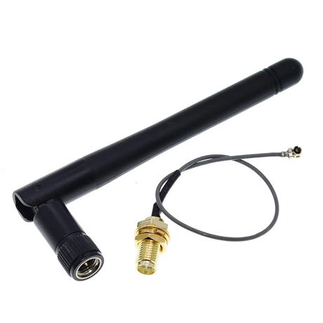 2.4GHz 3dBi Wi-Fi Antenna with SMA to IPEX Connector for ESP32/ESP8266 Modules