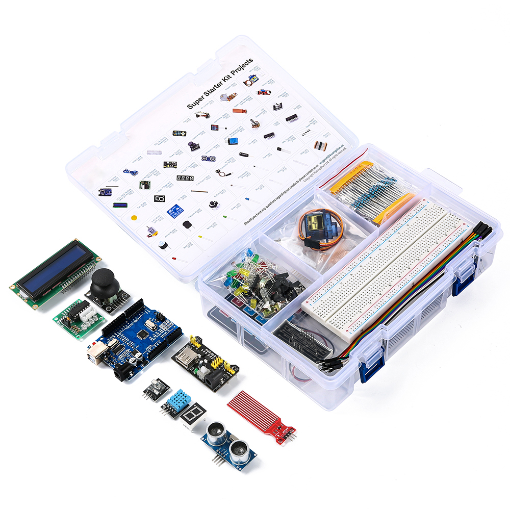 Arduino Starter Kit – 40+ Component Kit with Motors, Sensors & Displays