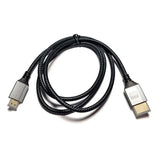 4K Micro HDMI to Standard HDMI 2.0 Braided Cable for Raspberry Pi 4 & 5