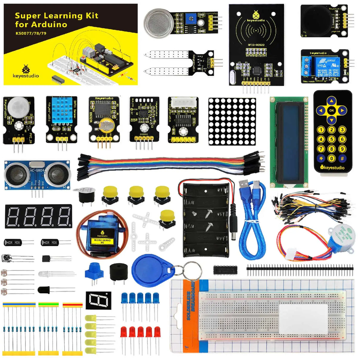 Learn Programming Controller Kit Keyestudio Super Learning Kit for Arduino - Programming Education Kit ...
