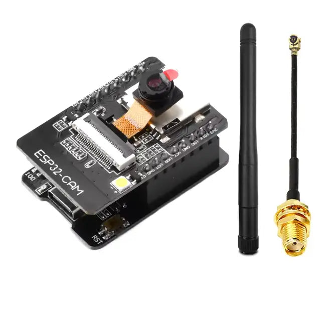 ESP32-CAM + Camera + MB (USB-C Version) + 2.4GHz Antenna - Full Set
