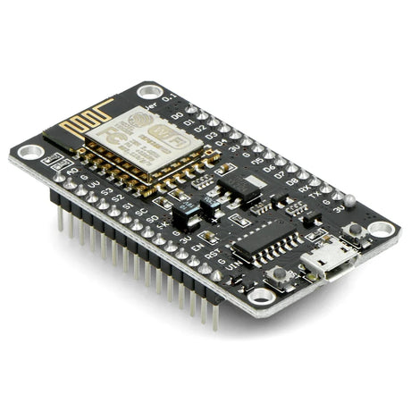 ESP8266 NodeMcu V3, an IoT development board with built-in Wi-Fi, offering multiple digital and analog I/O pins, USB connectivity, and compatibility with Arduino IDE, ideal for smart home projects and IoT applications.