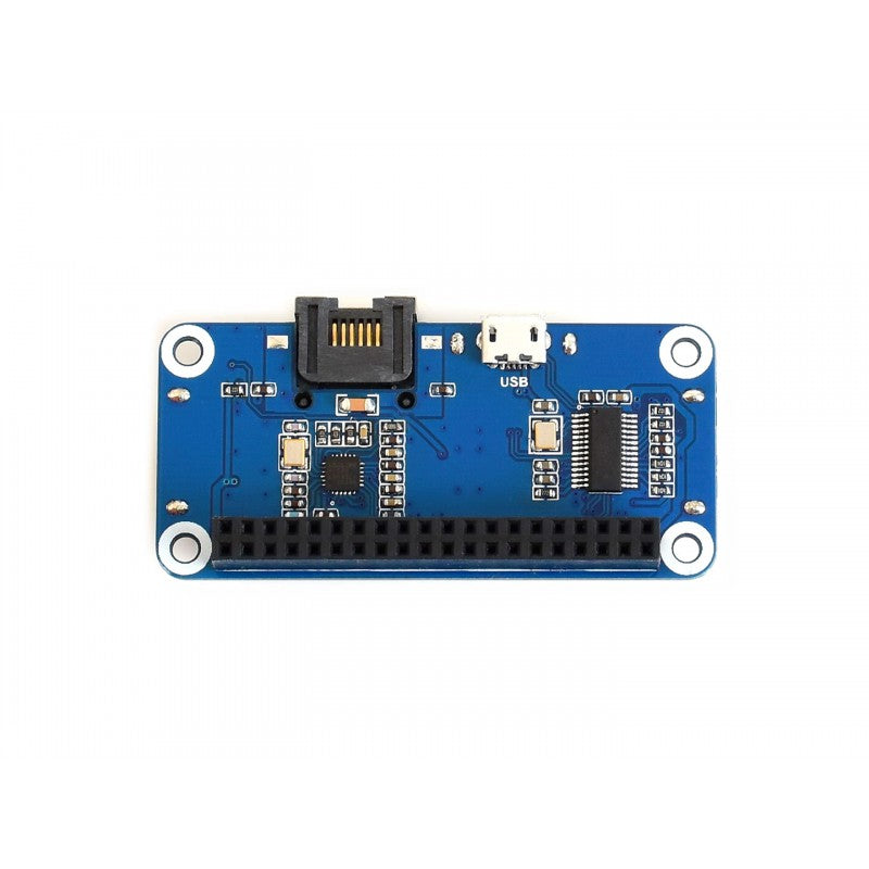 Ethernet / USB HUB HAT for Raspberry Pi - 1x RJ45, 3x USB