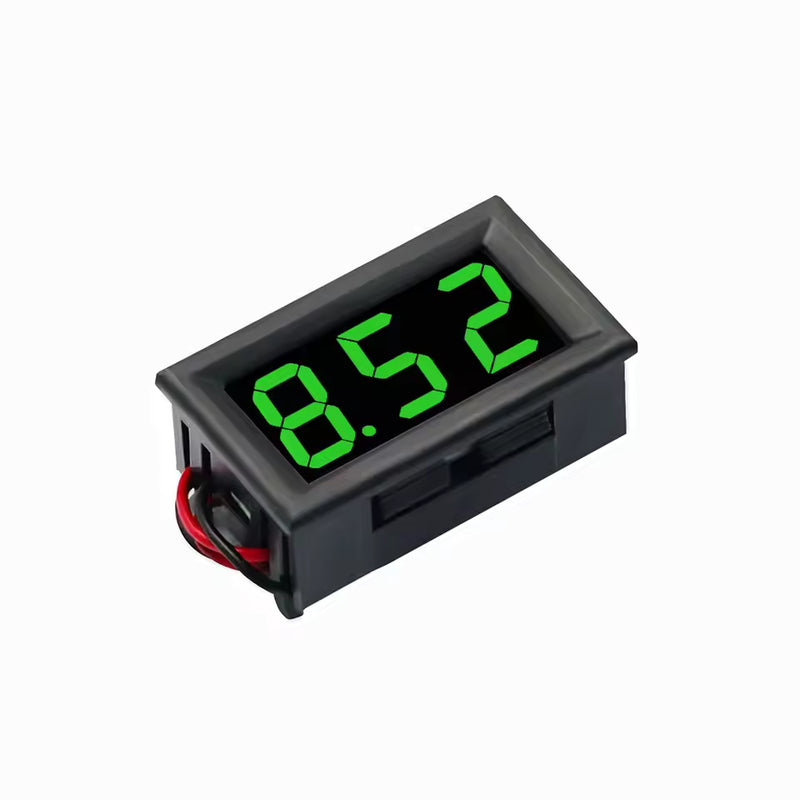 Green DC 3-30V LED Digital Voltmeter