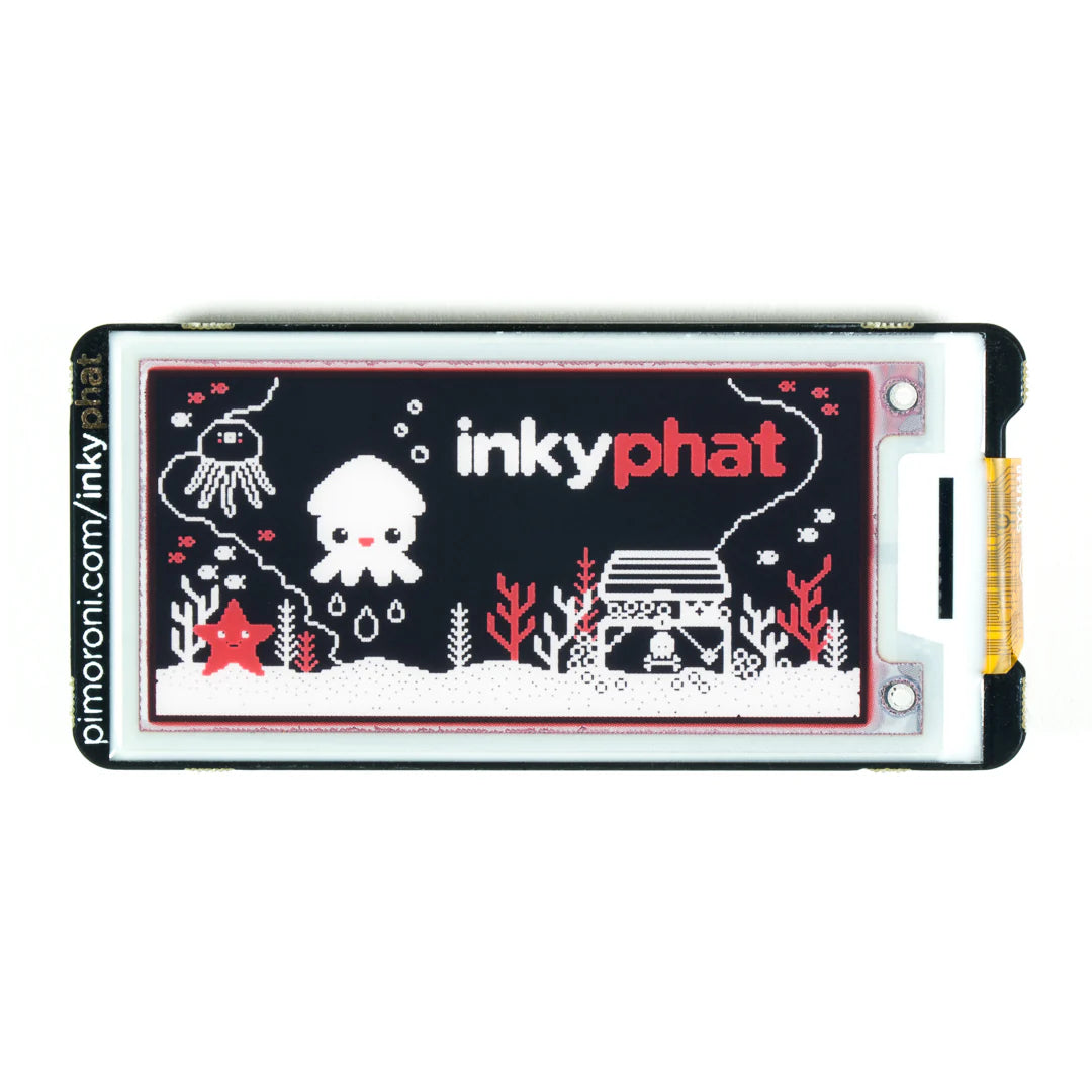 Pimoroni Inky pHAT (ePaper/eInk/EPD) - Red/Black/White