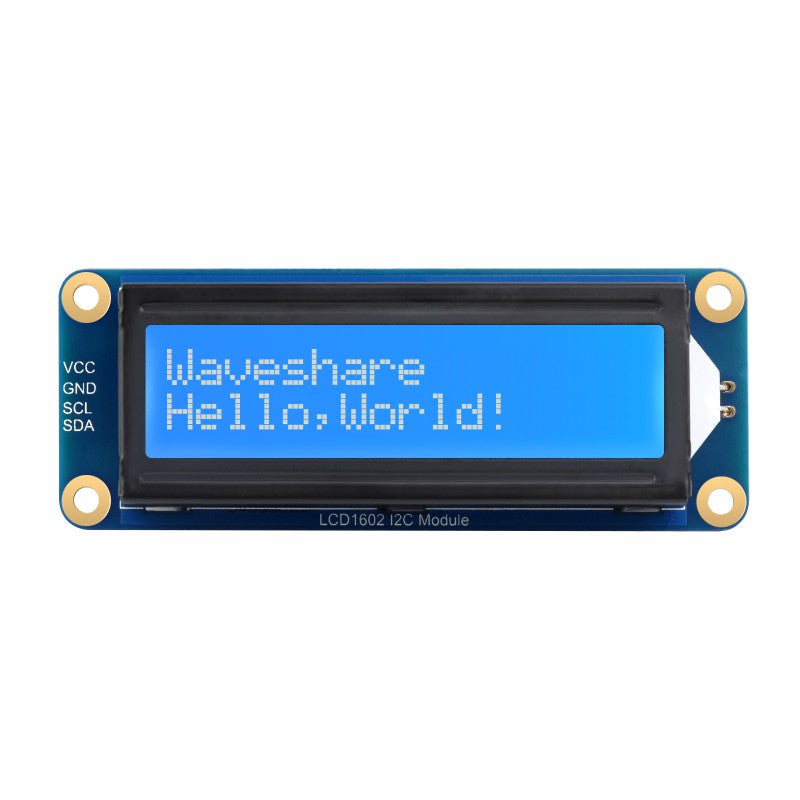 1602 LCD Display White Text On Blue 16x2 - I2C 3.3V/5V