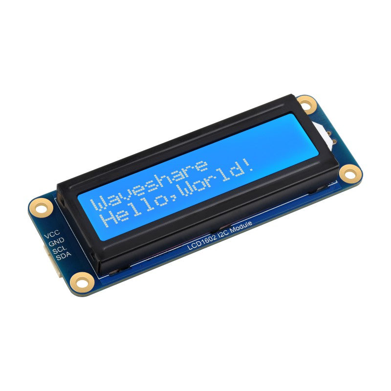 1602 LCD Display White Text On Blue 16x2 - I2C 3.3V/5V