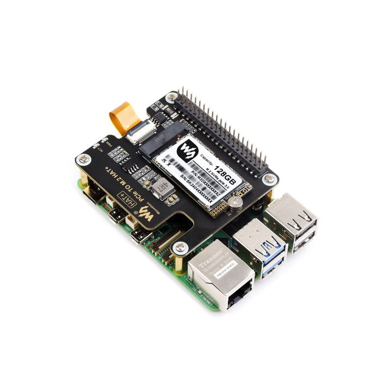 PCIe To M.2 Adapter HAT for Raspberry Pi 5