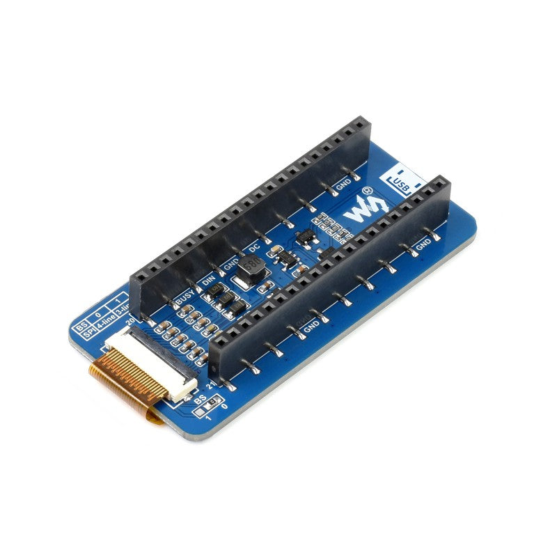 2.13inch E-Ink display HAT for Raspberry Pi Pico - 250x122 - Black / White