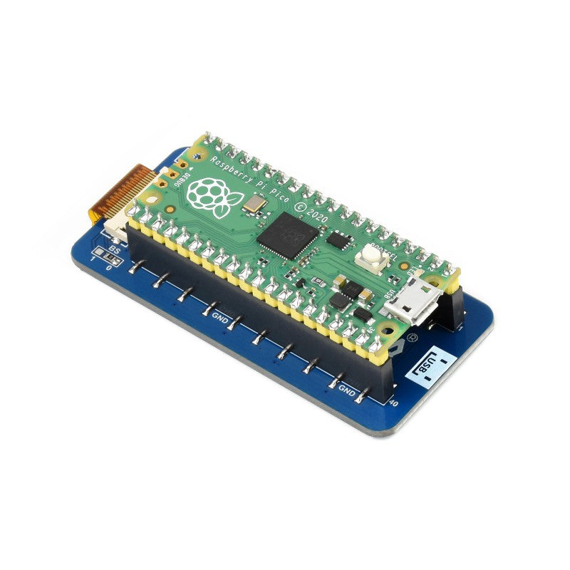 2.13inch E-Ink display HAT for Raspberry Pi Pico - 250x122 - Black / White