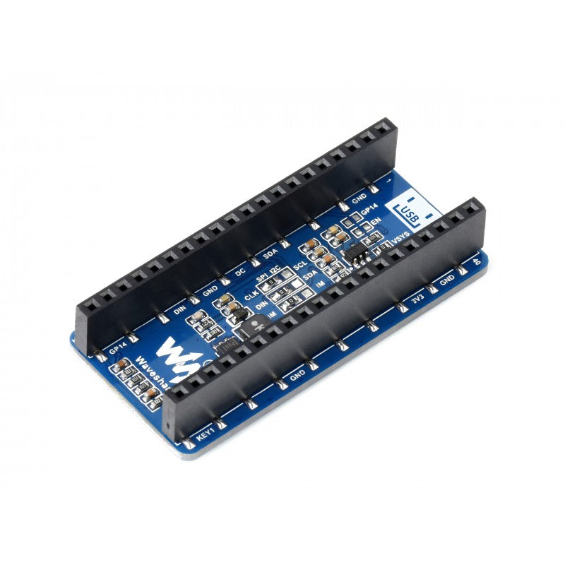 1.3inch OLED Display HAT Module for Raspberry Pi Pico - 64×128 White