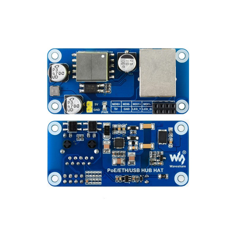 PoE Ethernet / USB HUB HAT for Raspberry Pi Zero 2 / 2W