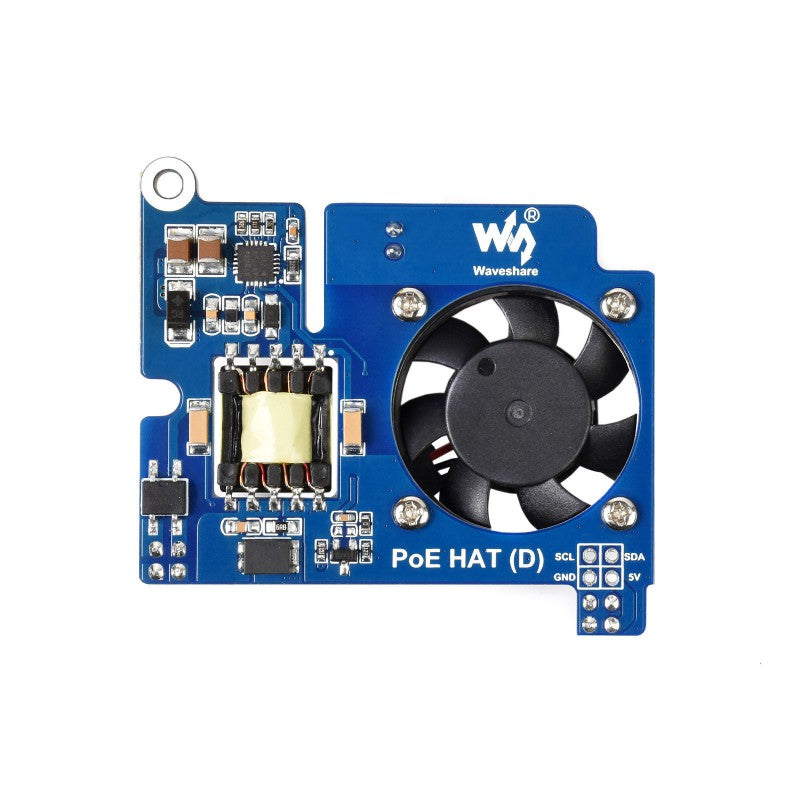 Power over Ethernet HAT (D) for Raspberry Pi 3 & 4