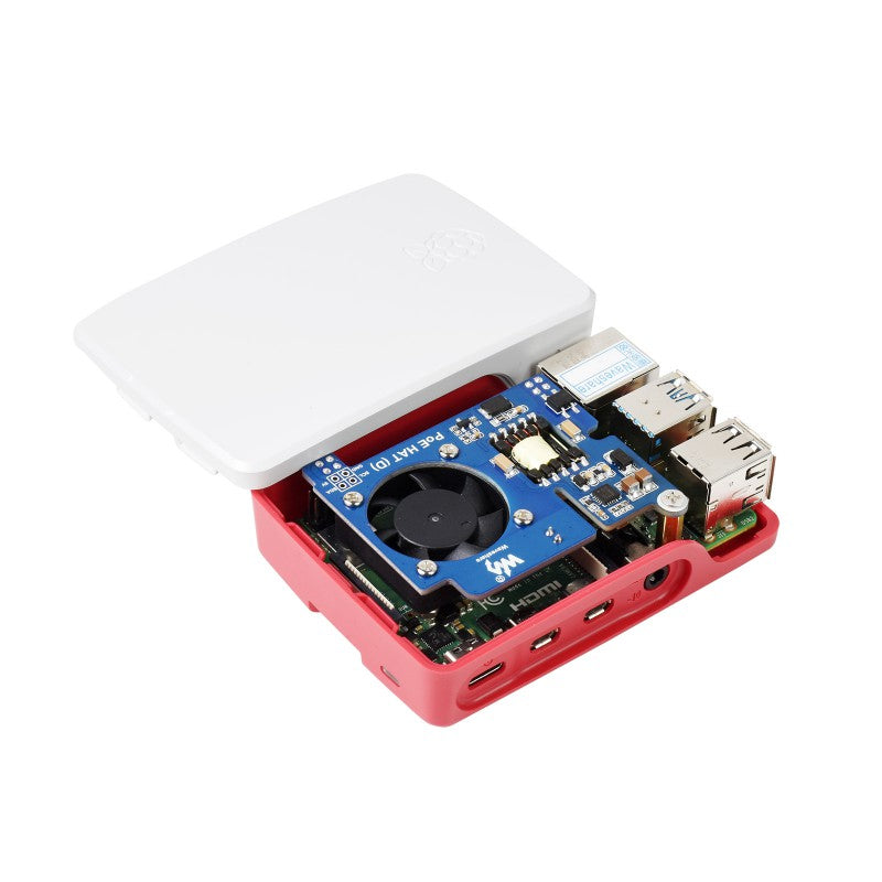 Power over Ethernet HAT (D) for Raspberry Pi 3 & 4