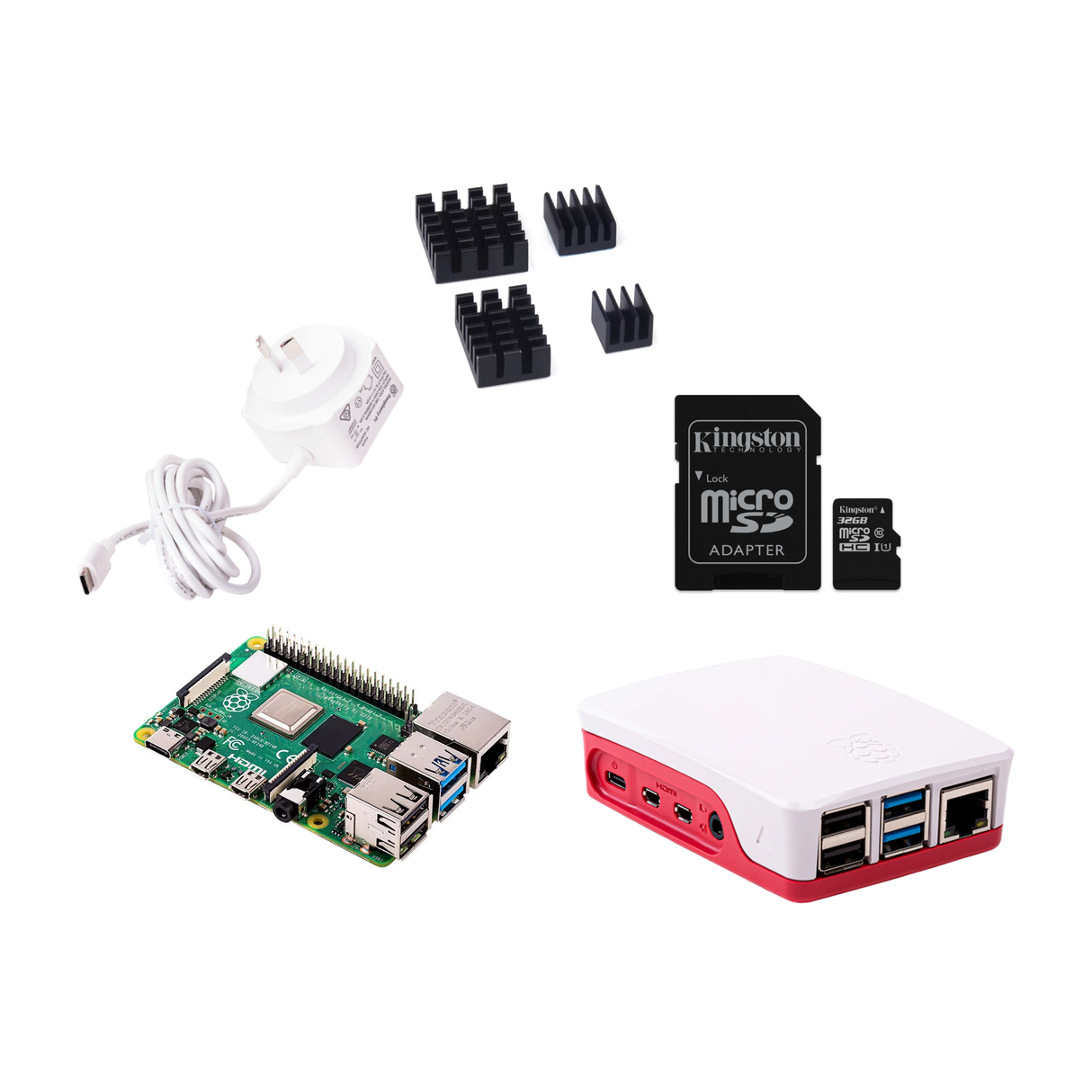 Raspberry Pi 4 Model B Barebones Starter Kit