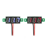 Blue and Red LED Voltmeter