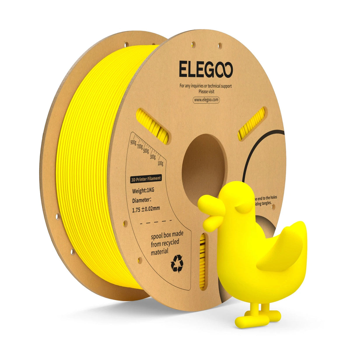 Elegoo PLA+ Yellow 1.75mm 1kg