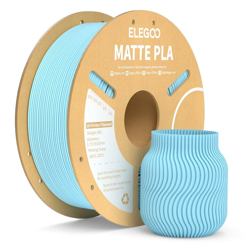 Elegoo Matte PLA Ice Blue 1.75mm 1kg