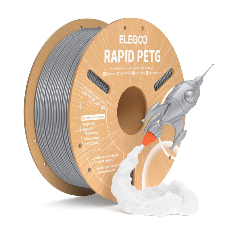 Elegoo Rapid PETG Silver 1.75mm 1kg