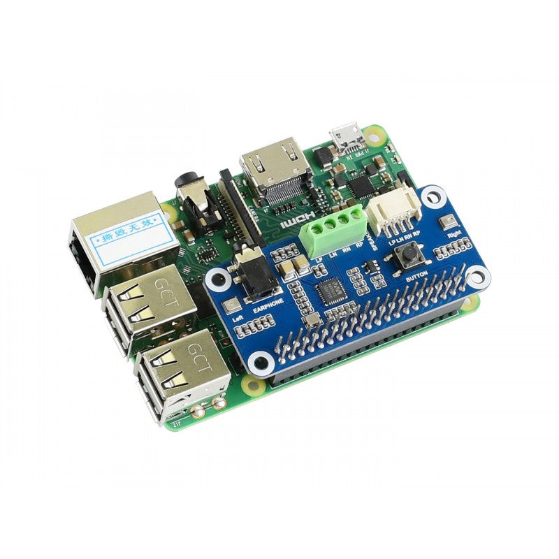 WM8960 Hi-Fi Sound Card HAT for Raspberry Pi