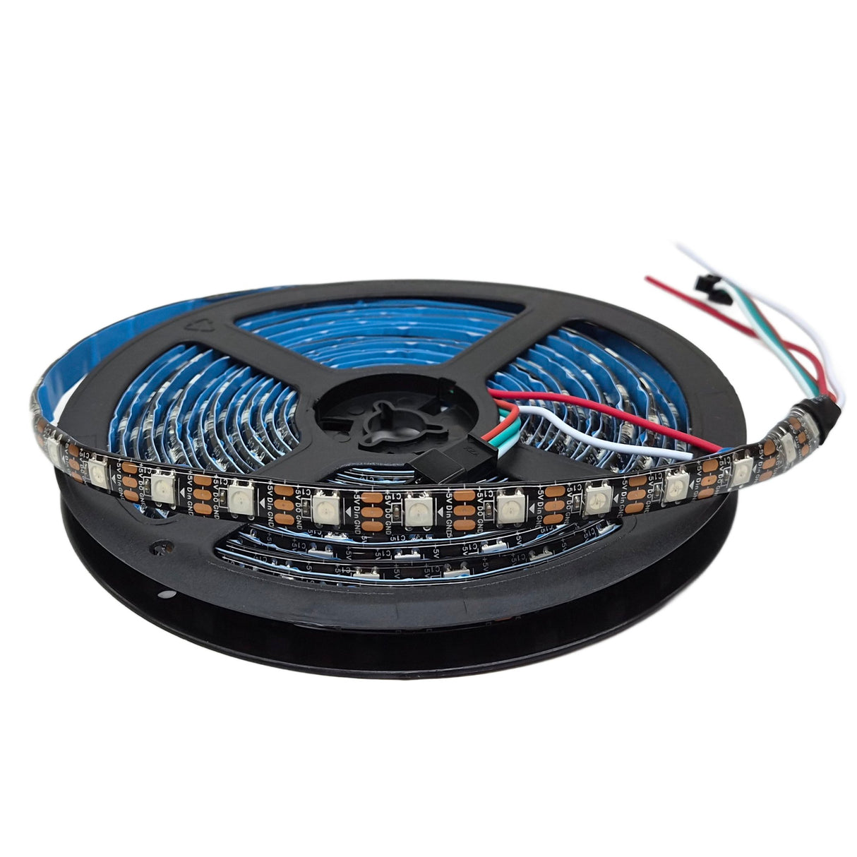 WS2812B Addressable RGB LED Strip Black PCB - 5M 60 LEDs/m IP65